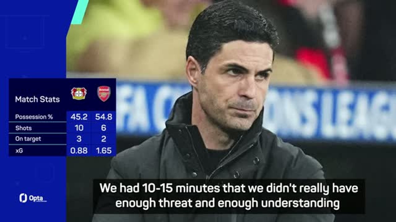 Arteta frustrated by slow second half start as...