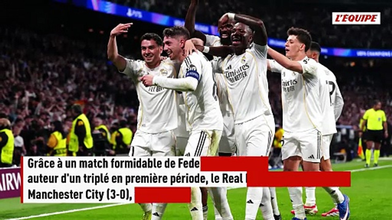 Grâce à un triplé aussi inattendu que magnifique de Valverde, le Real Madrid éteint Manchester City - Foot - Ligue des champions