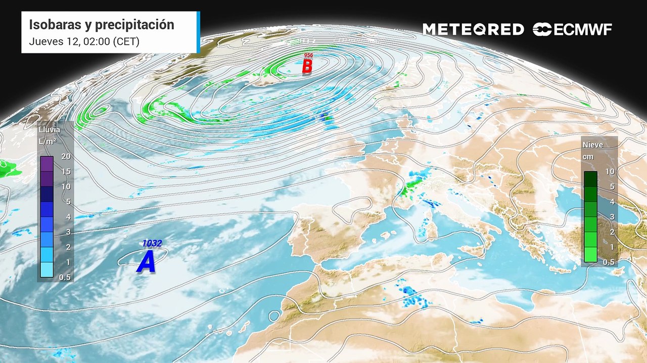 Un frente de más de 2000 km barrerá Europa