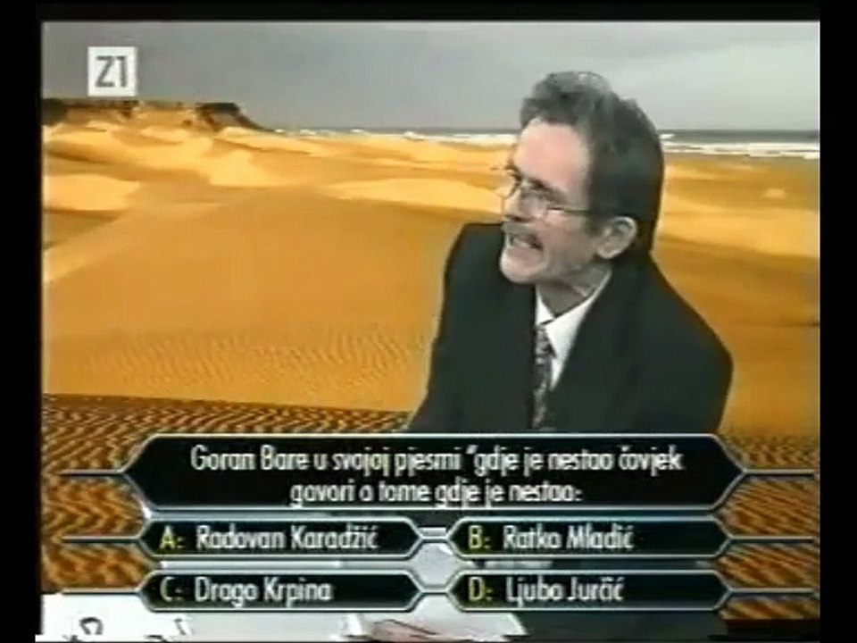 Noćna mora - Laki Milijunaš "Goran Bare u svojoj pjesmi gdje je nestao čovjek govori o tome gdje je nestao"