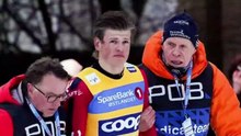 Winter Olympics star Klaebo taken to hospital after crashing in World Cup sprint race