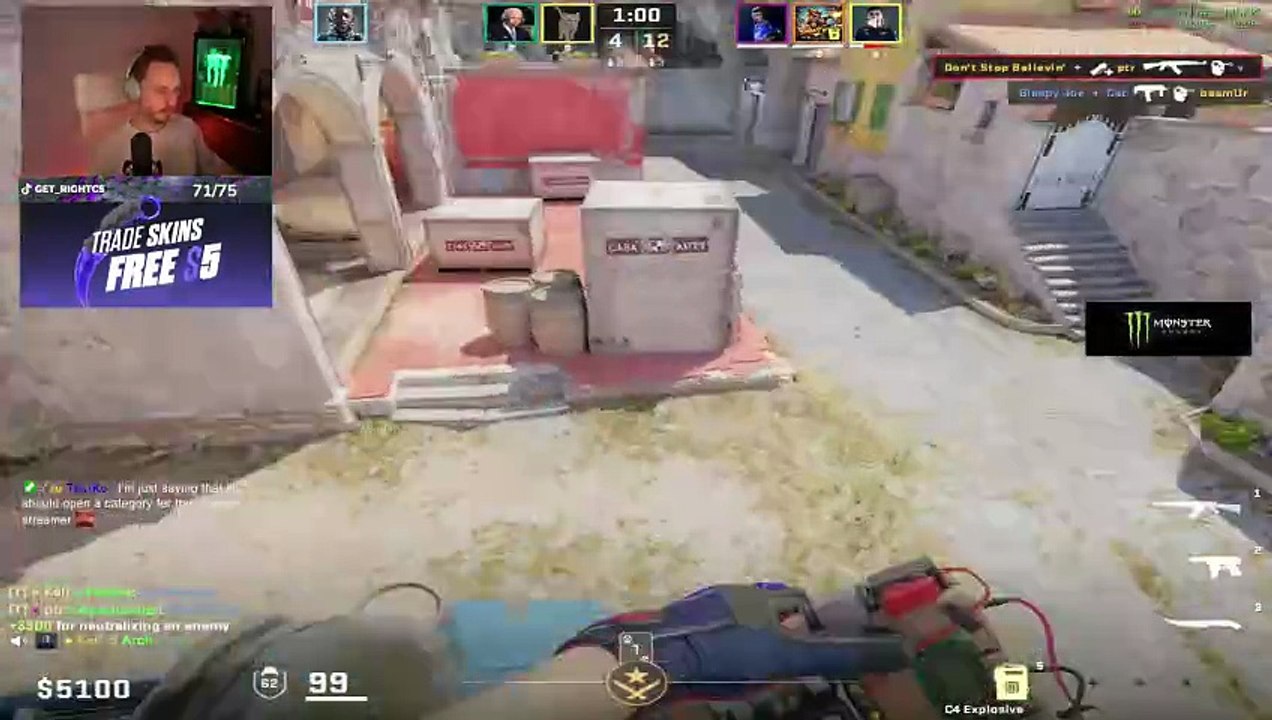 Counter-Strike #225: "GeT_RiGhT NA ping 1v3 clutch"