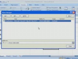 Excel 2007 Demo: Using AutoComplete
