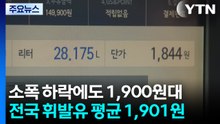 소폭 하락에도 1,900원대...전국 휘발유 평균 1,901원 / YTN