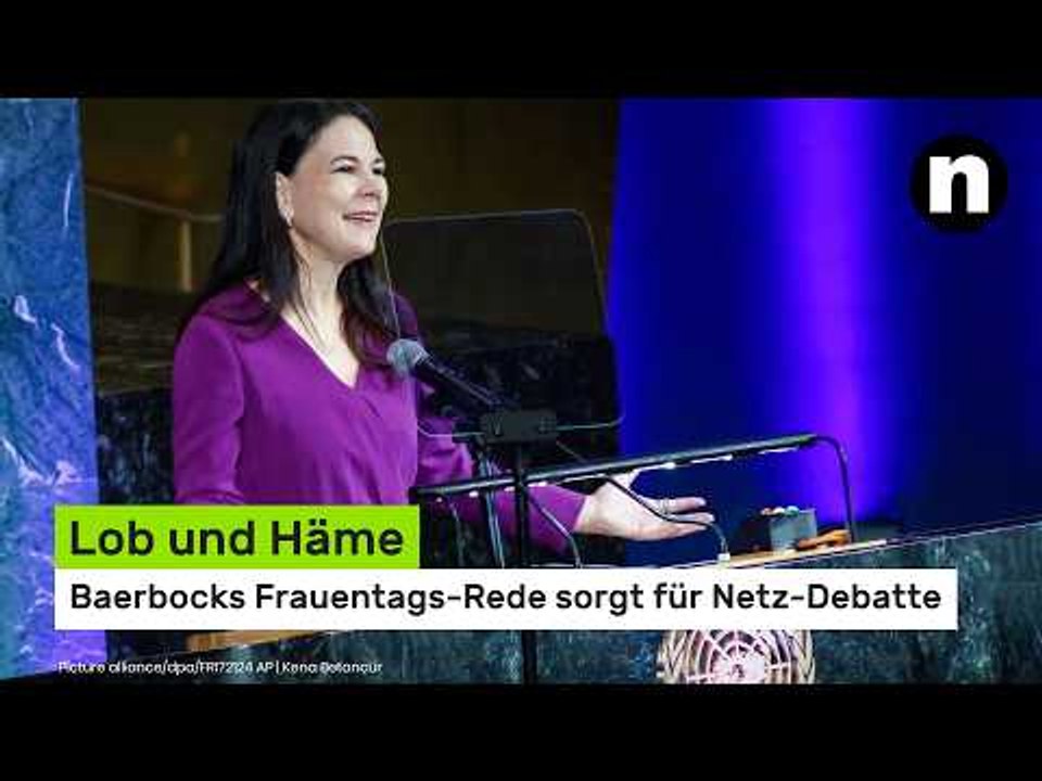Lob und Häme - Baerbocks Frauentags-Rede sorgt für Netz-Debatte