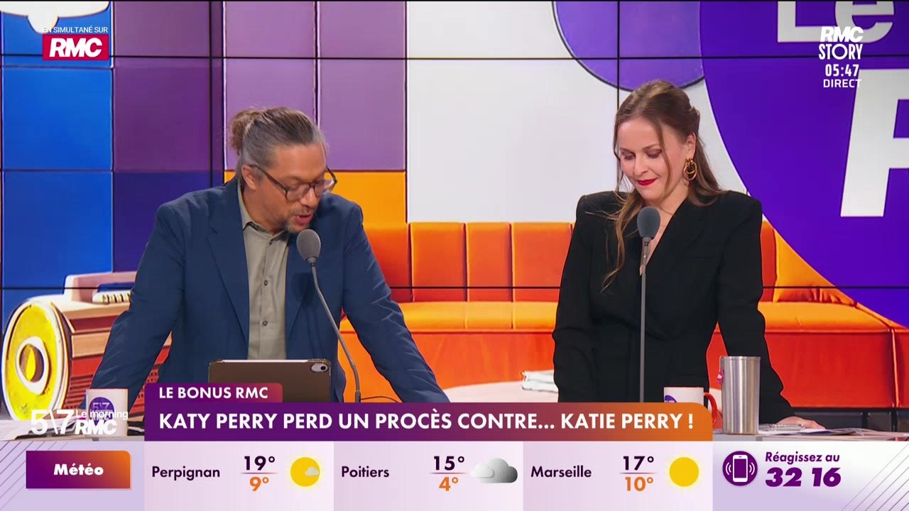 Le bonus RMC : Katy Perry perd un procès contre... Katie Perry ! - 12/03