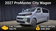 2027 Ram ProMaster City SLT Passenger Wagon kehrt stärker zurück