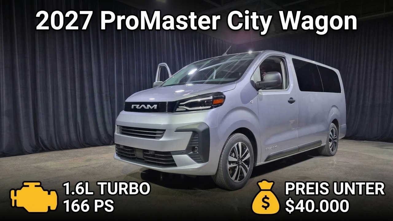 2027 Ram ProMaster City SLT Passenger Wagon kehrt stärker zurück