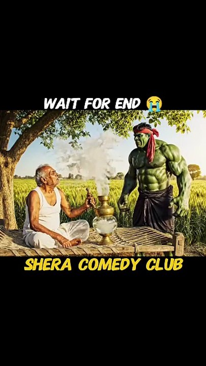 Hulk Meets Old Farmer in Village 😂 | Wait For The End | Funny Hulk Story