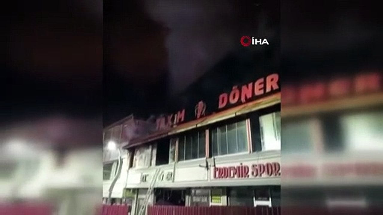 Van'da dönerci dükkanında korkutan yangın