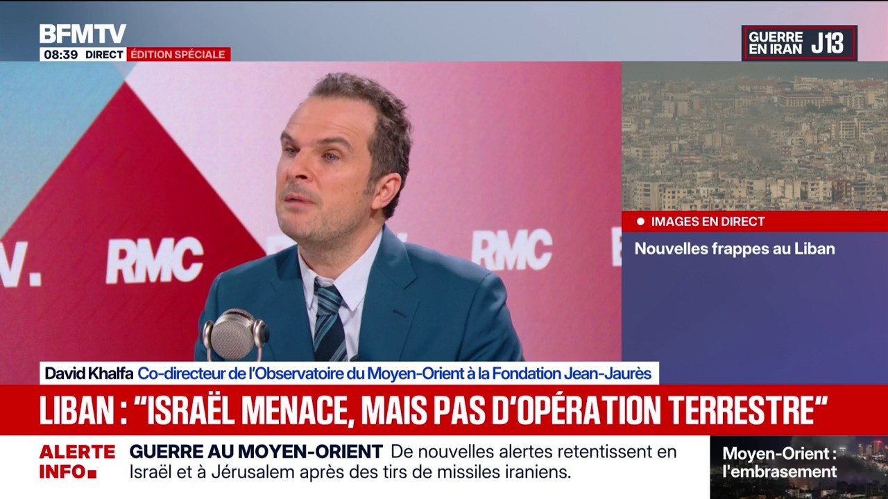 Guerre au Moyen-Orient: "Il y'a un risque d'enlisement pour les israéliens" déclare David Khalfa, co-directeur de l'Observatoire du Moyen-Orient à la Fondation Jean-Jaurès