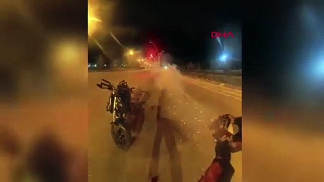Böyle şaka olmaz olsun! Havai fişekli maganda ortalığı birbirine kattı