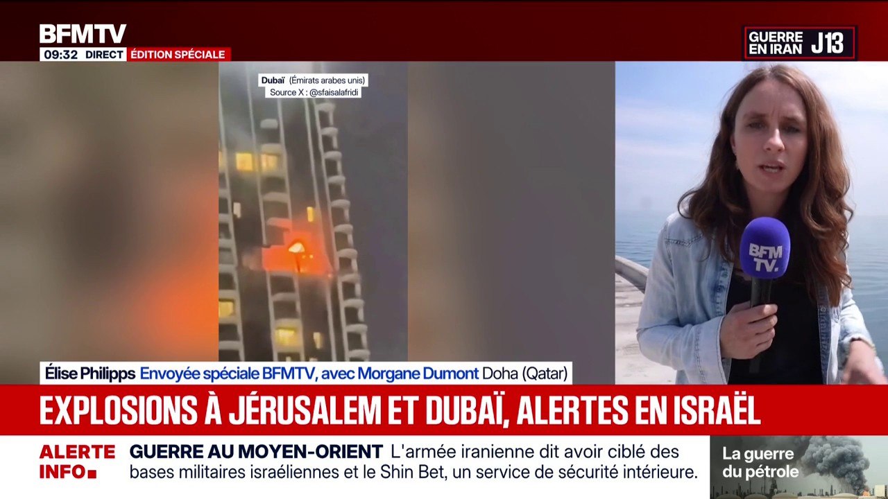 Guerre au Moyen-Orient: des explosions entendues au-dessus de Jérusalem et dans le centre de Dubaï