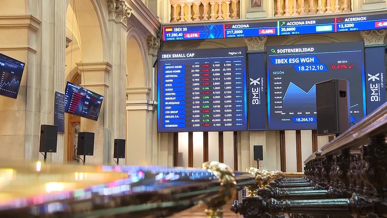 El Ibex 35 abre sesión con una caída del 0,3%, con el crudo en 96 dólares