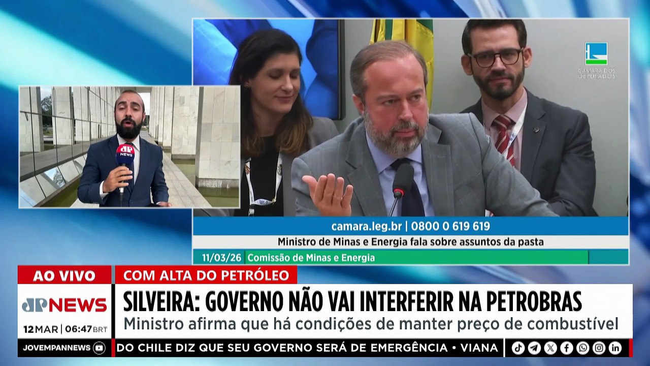 Silveira diz que governo discutiu alta do petróleo, mas não intervirá na Petrobras