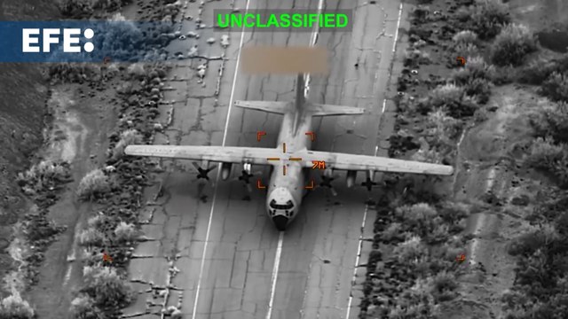 EE.UU. comparte un video de ataques a aviones militares iraníes