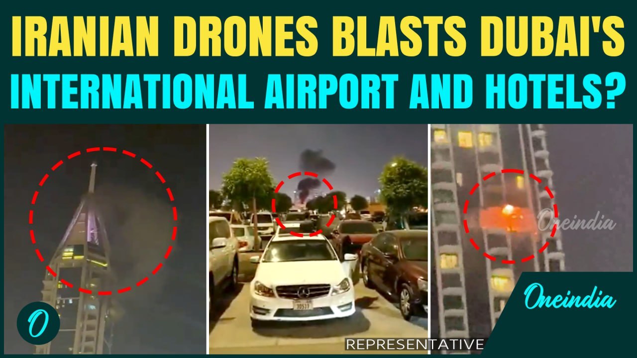 Iran Drones HIT Dubai Airport And Marina Tower? Dubai Luxury Hotel In Flames After Fresh Attack