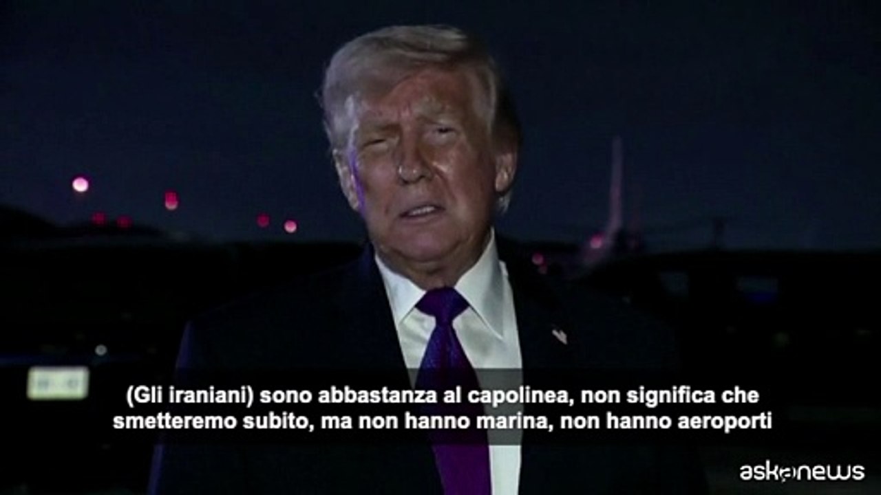 Trump: possiamo rendere quasi impossibile la ricostruzione dell'Iran