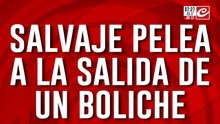 Salvaje pelea  a la salida de un boliche: terminó muerto