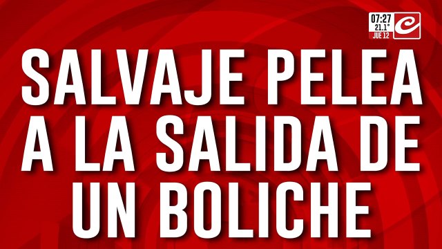 Salvaje pelea a la salida de un boliche: terminó muerto