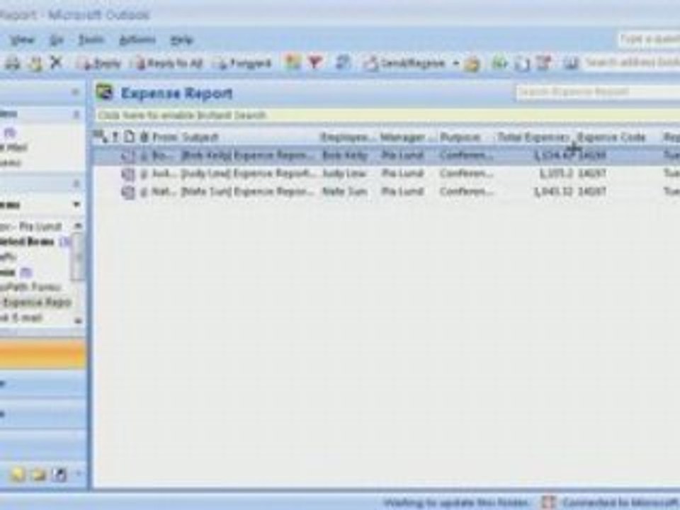 InfoPath 2007 Demo: View data in Outlook