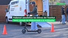 Fedemot sensibilise les élèves de l'Institut Saint-Joseph à l'utilisation des trottinettes