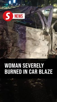 Woman suffers 70 pct burns in two-vehicle crash on Jalan Tun Razak