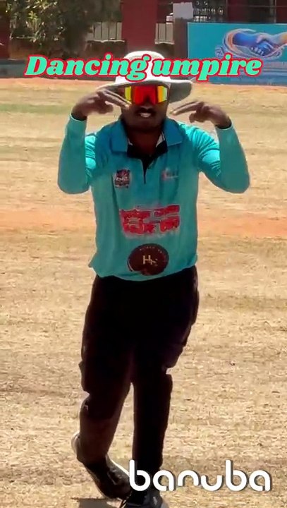 DANCING UMPIRE IN BANGALORE WHO ENTERTAINS CRICKET FANS WITH HIS UNIQUE STYLE OF UMPIRING