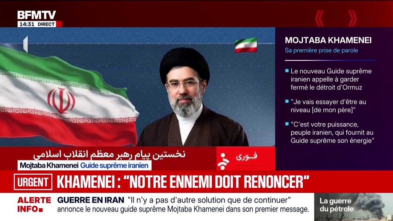 Guerre au Moyen-Orient: "Le sang des martyrs ne sera pas oublié, nous les vengerons", assure  l'ayatollah Mojtaba Khamenei