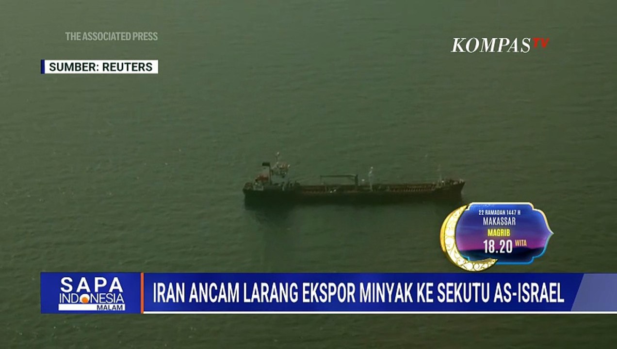 Iran Tutup Selat Hormuz, Kapal Kargo Terlihat Antre Panjang | SAPA MALAM