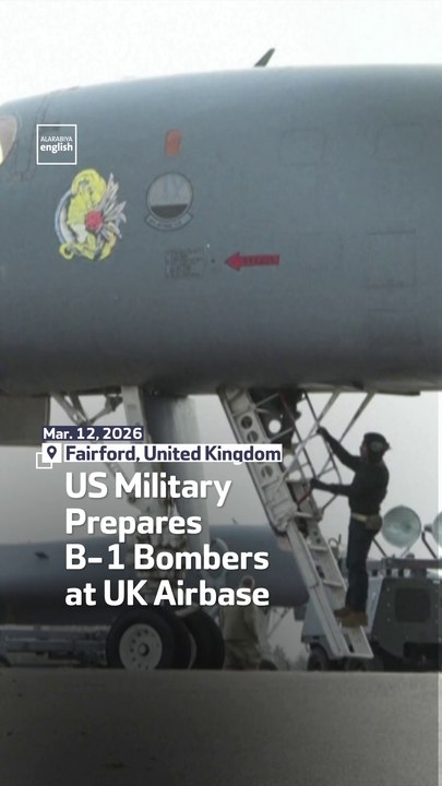 US Military Prepares B-1 Bombers at UK Airbase