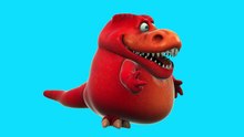 Funny Red T-Rex