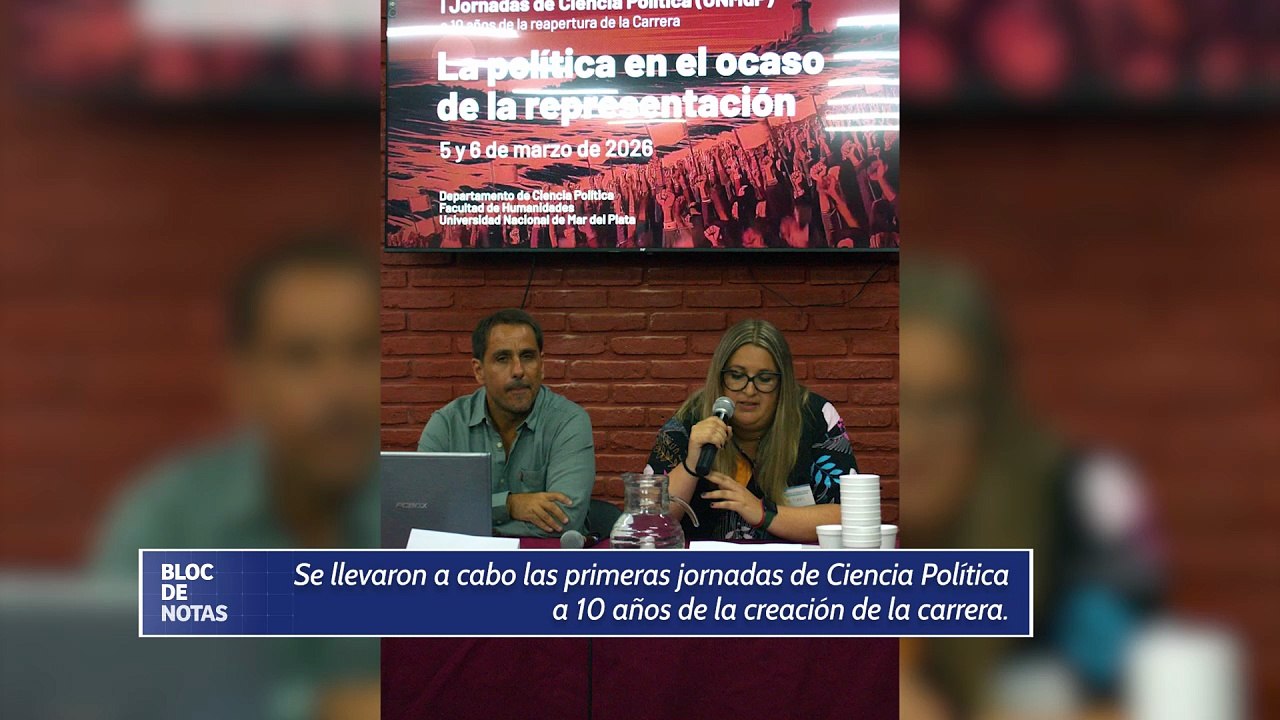 Primeras jornadas de ciencia política