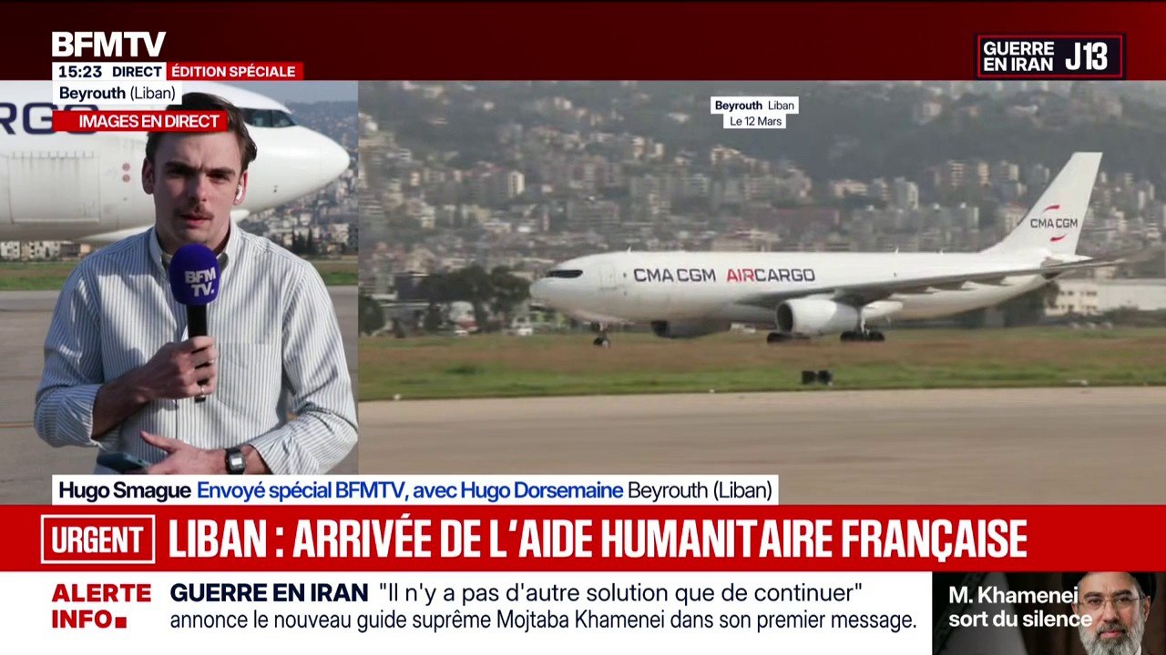 Guerre au Moyen-Orient: le premier vol chargé d'aide humanitaire française est arrivé à Beyrouth