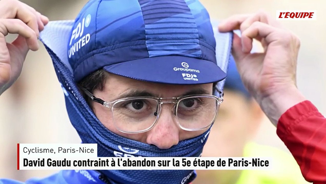 David Gaudu contraint à l'abandon sur la 5e étape de Paris-Nice - Cyclisme - Paris-Nice