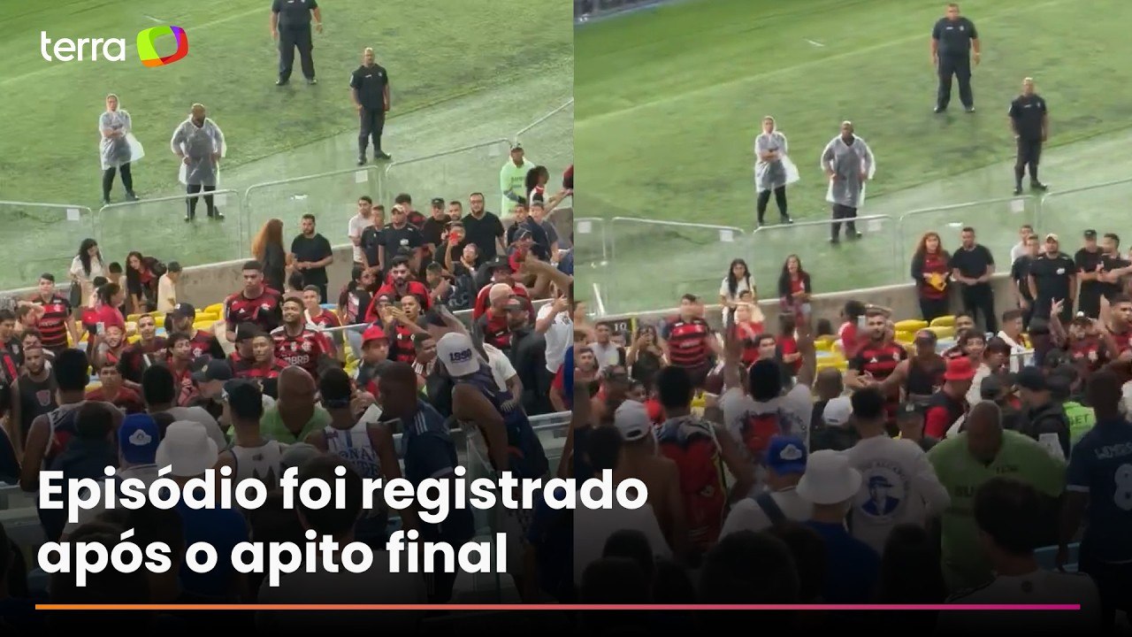 Flamengo x Cruzeiro termina com confusão entre torcedores no Maracanã; veja