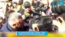En medio de un caos, "Chiqui" Tapia llegó a los Tribunales para declarar