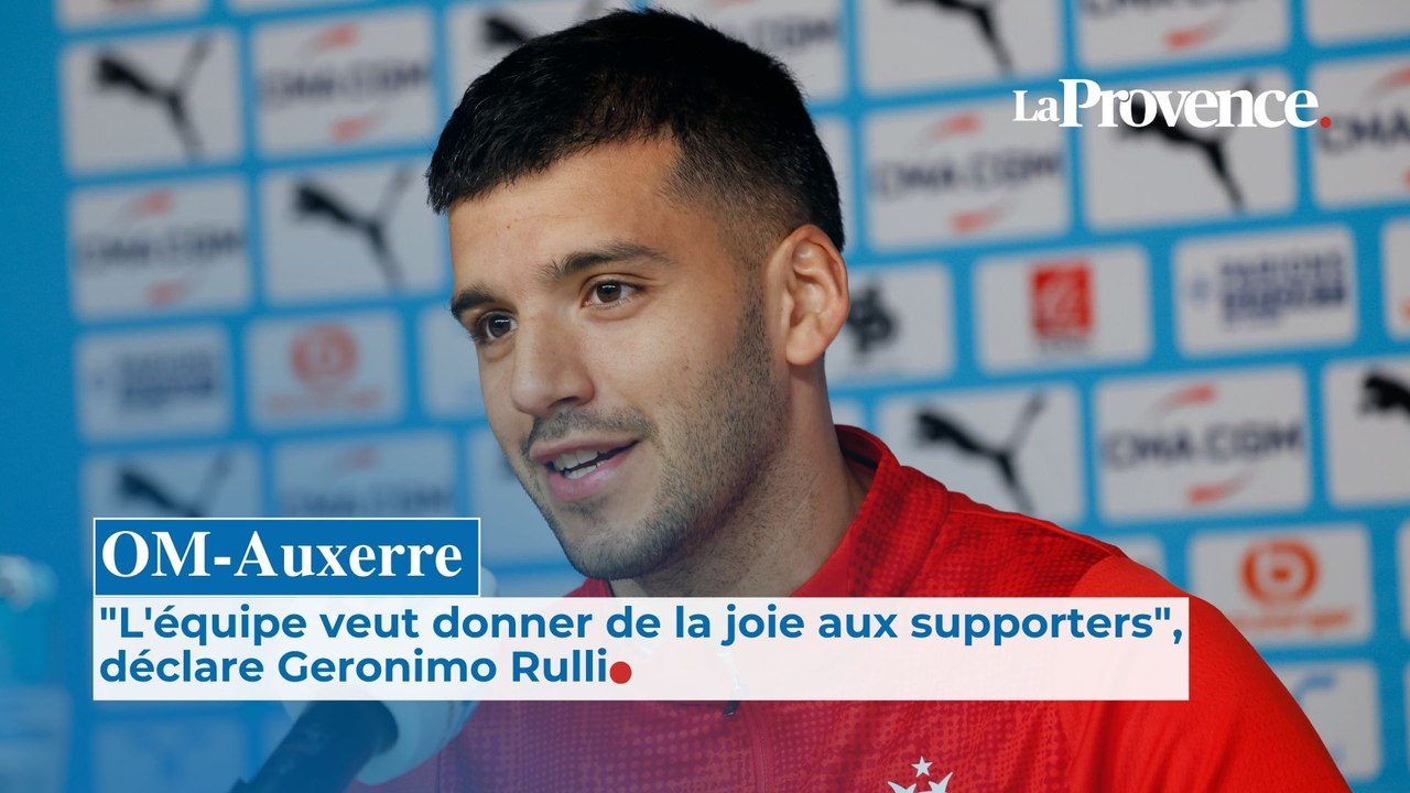 OM-Auxerre : "L'équipe veut donner de la joie aux supporters", déclare Geronimo Rulli
