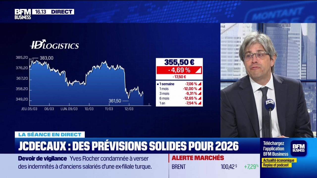 "JC Decaux en forte hausse, peu d'impact du conflit au Moyen-Orient" - 12/03