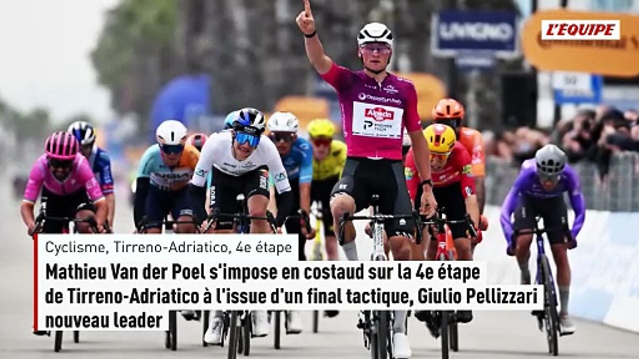 Van der Poel s'impose en costaud sur la 4e étape - Cyclisme - Tirreno-Adriatico