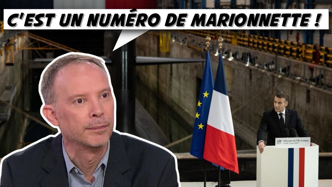Il glace le plateau après le discours de Macron devant un sous-marin nucléaire