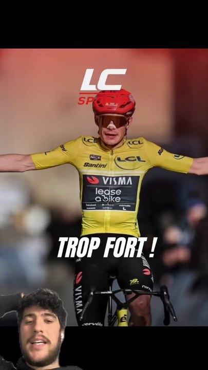 Jonas Vingegaard frappe encore sur Paris-Nice ! 🔥Le maillot jaune attaque à plus de 20 km de l’arrivée et s’envole en solitaire pour remporter la 5ᵉ étape à Colombier-le-Vieux.