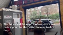 Prince and Princess of Wales impress brewery founder with pint-pulling contest