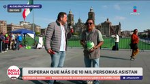 Alistan la clase de fútbol más grande en el Zócalo de la CDMX | DPC con Paola Rojas