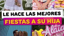 Le hace las mejores fiestas a su hija