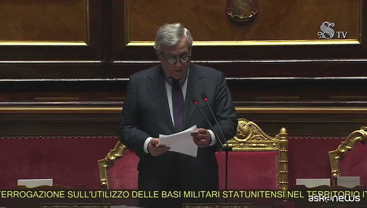 Tajani: ad oggi nessuna richiesta su basi Usa per "altre attività"