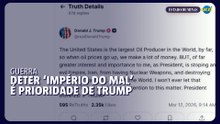 Trump diz que deter 'império do mal' do Irã é mais importante do que preços do petróleo