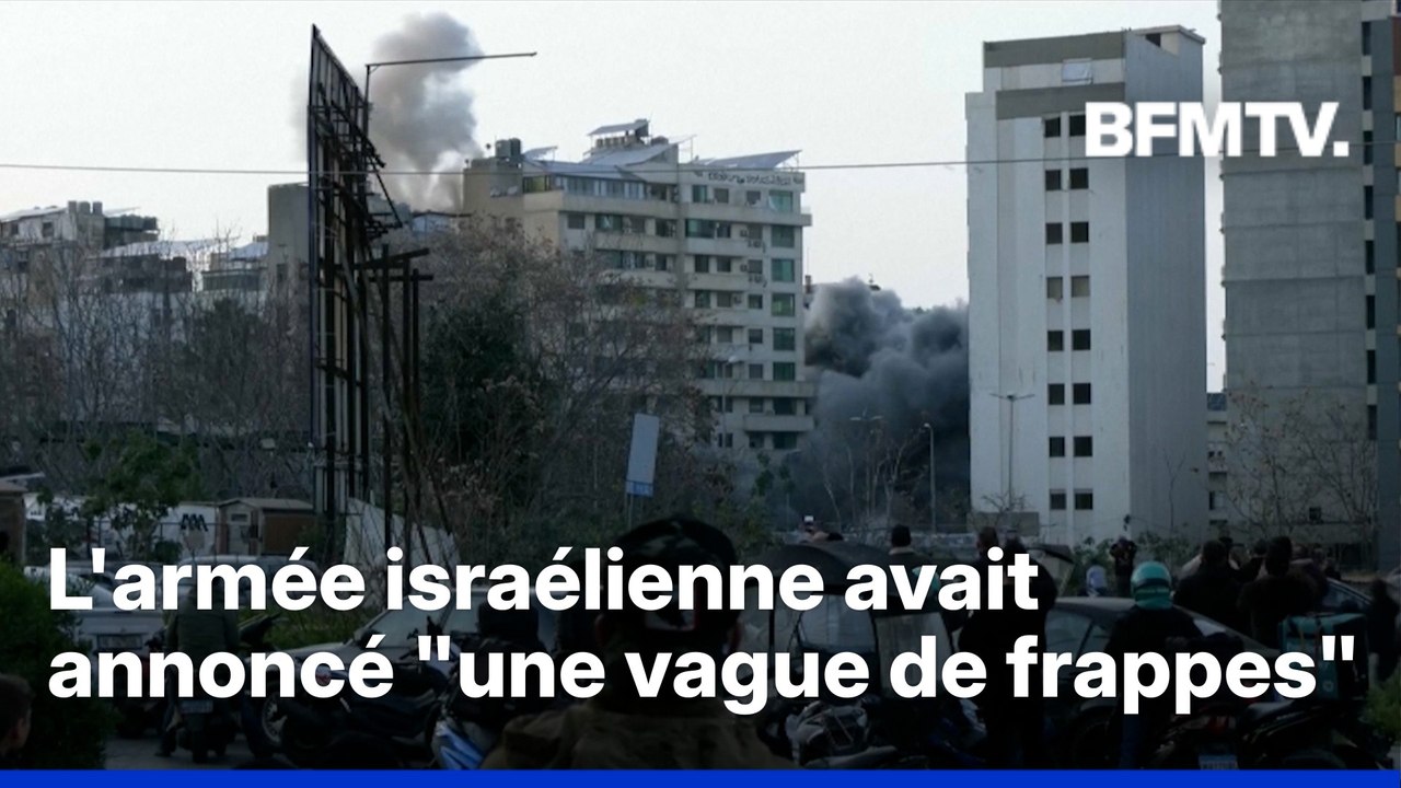 Guerre au Moyen-Orient: plusieurs frappes israéliennes dans le centre-ville de Beyrouth, au Liban