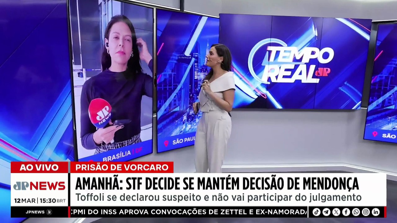 STF decide amanhã (13) decisão de Mendonça sobre prisão de Daniel Vorcaro | TEMPO REAL