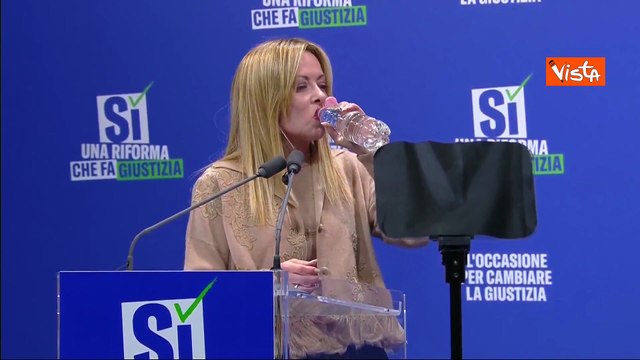 Referendum giustizia, Meloni: Nessuno ha in mente di liberarsi della magistratura